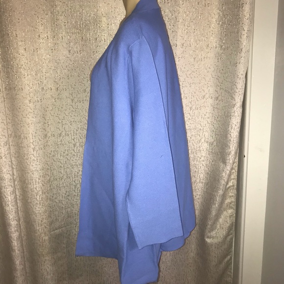 Eileen Fisher blue open sweater, Large - Picture 4 of 6